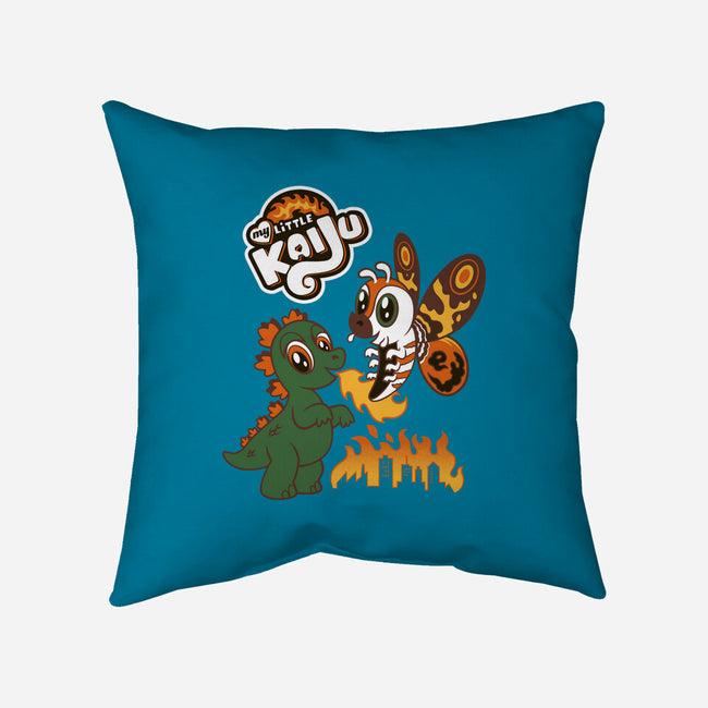 Little Kaiju-none removable cover w insert throw pillow-Nemons