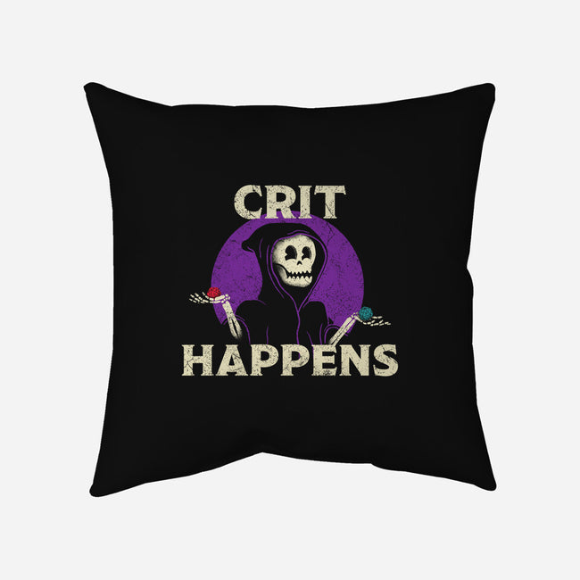 Oh Crit-none removable cover throw pillow-zachterrelldraws