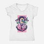 Butterfly Shinobu-womens v-neck tee-hypertwenty