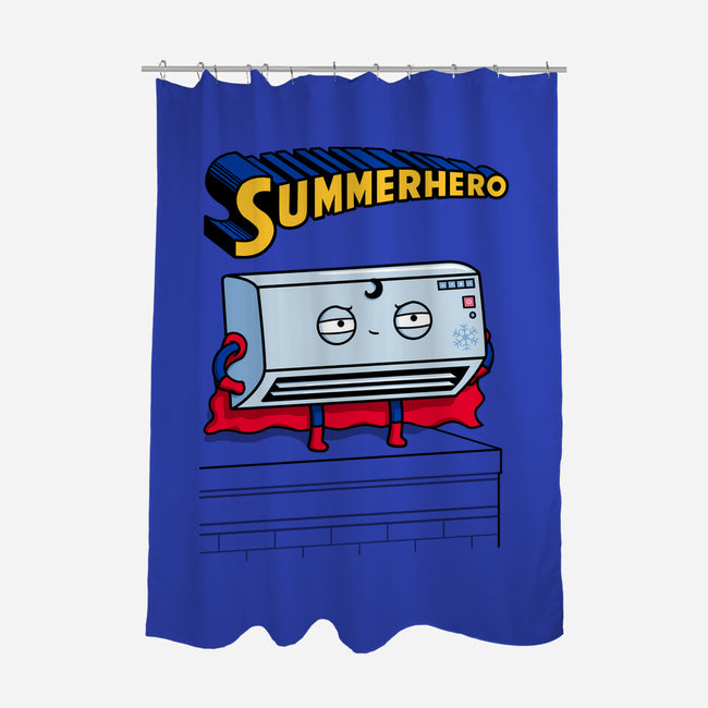 Summerhero!-none polyester shower curtain-Raffiti