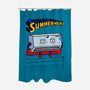 Summerhero!-none polyester shower curtain-Raffiti