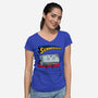 Summerhero!-womens v-neck tee-Raffiti