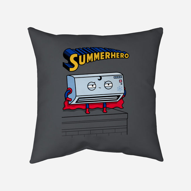 Summerhero!-none removable cover w insert throw pillow-Raffiti