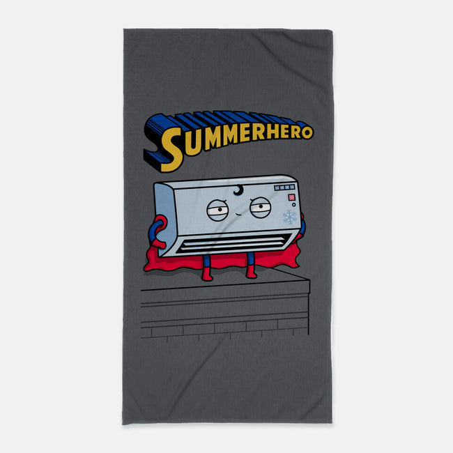 Summerhero!-none beach towel-Raffiti
