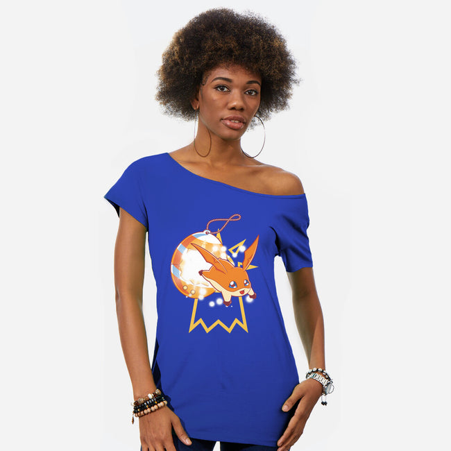 Digipet Hope-womens off shoulder tee-Wacacoco