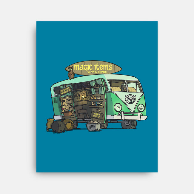The Magic Van-none stretched canvas-Max Nomer