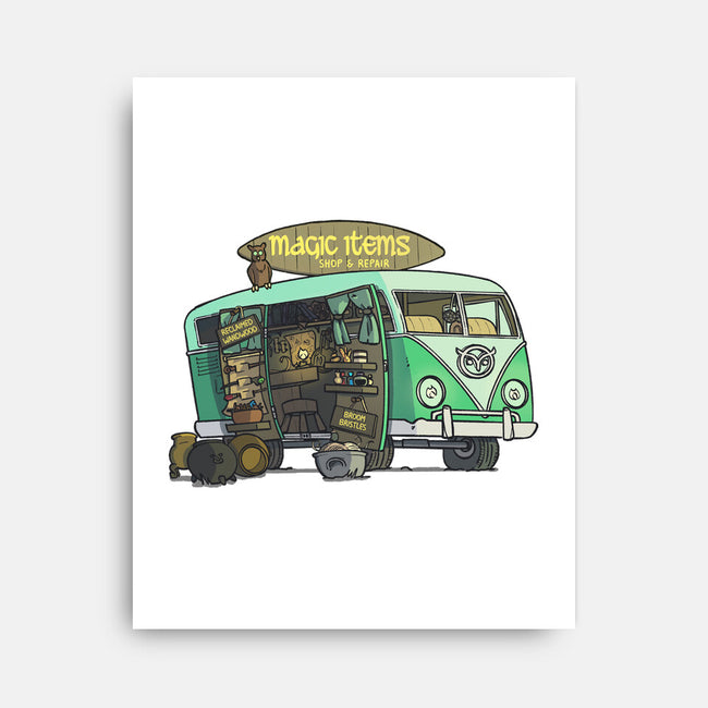 The Magic Van-none stretched canvas-Max Nomer