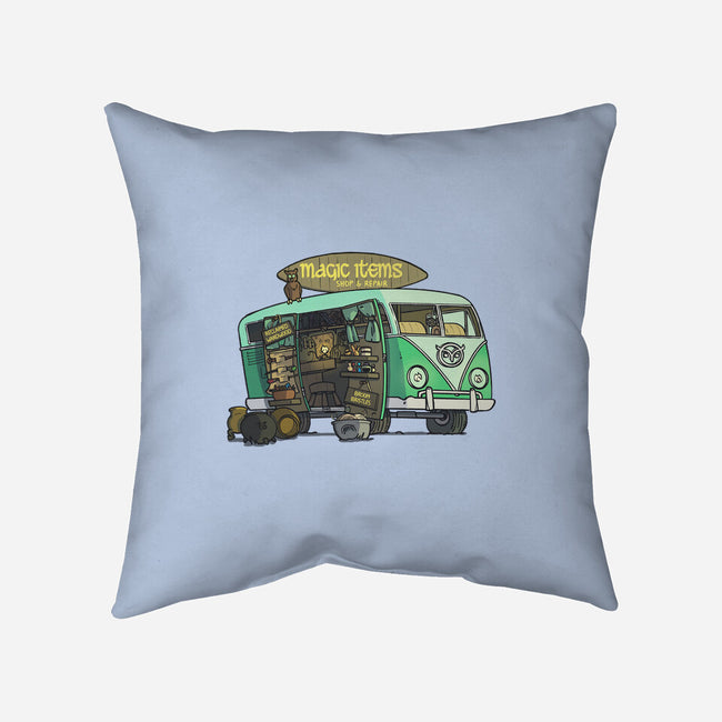 The Magic Van-none removable cover w insert throw pillow-Max Nomer