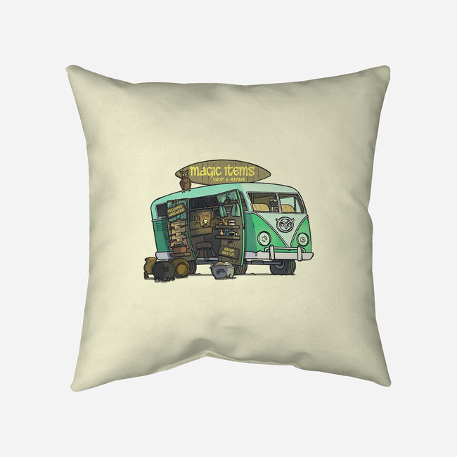 The Magic Van-none removable cover w insert throw pillow-Max Nomer