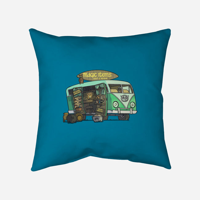The Magic Van-none removable cover w insert throw pillow-Max Nomer