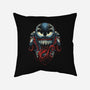 Let The Devil In-none removable cover w insert throw pillow-glitchygorilla