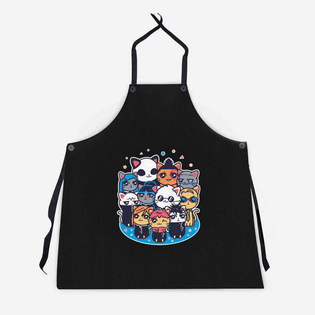 Jujutsu Cat-Sen-unisex kitchen apron-Domii