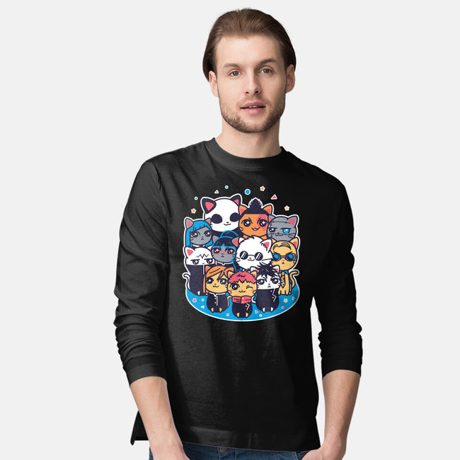 Jujutsu Cat-Sen-mens long sleeved tee-Domii