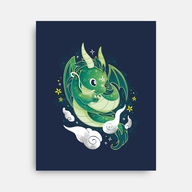 Cute Dragon-none stretched canvas-Vallina84