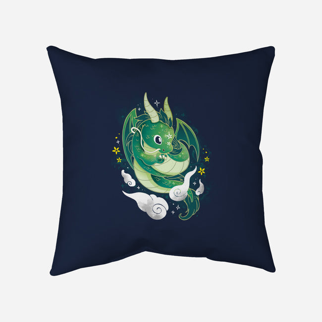 Cute Dragon-none removable cover w insert throw pillow-Vallina84