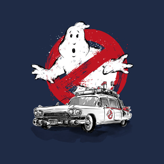 Ecto-1 Sumi-E-none matte poster-DrMonekers