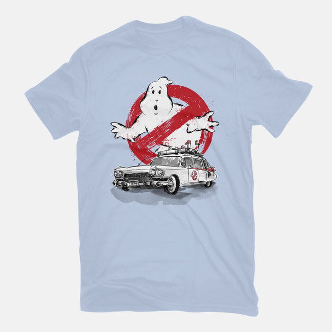 Ecto-1 Sumi-E-womens basic tee-DrMonekers