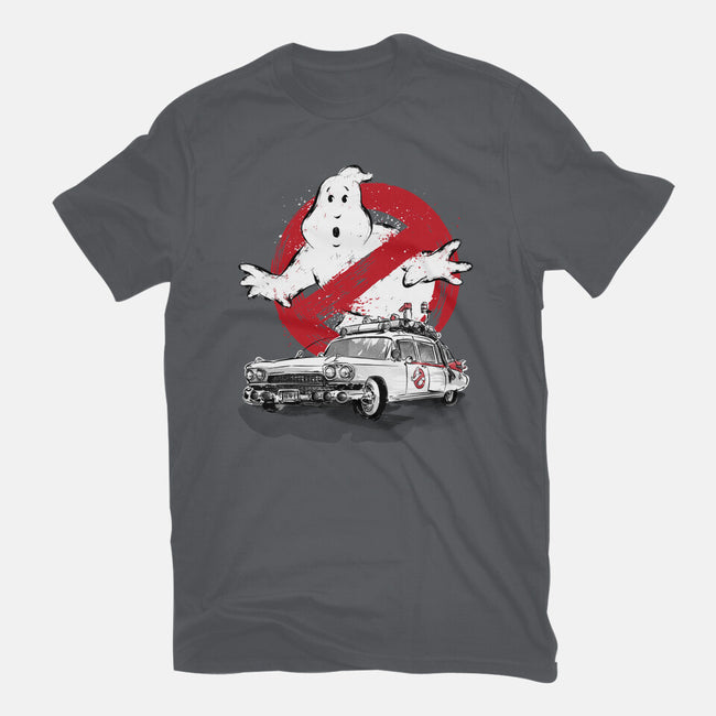 Ecto-1 Sumi-E-womens fitted tee-DrMonekers