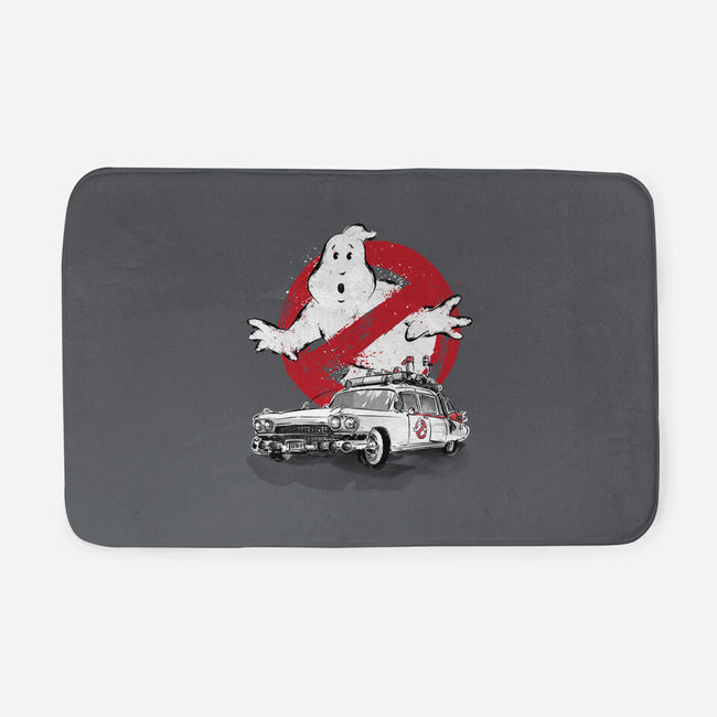 Ecto-1 Sumi-E-none memory foam bath mat-DrMonekers