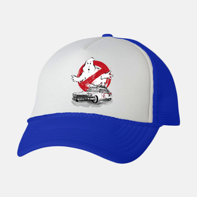 Ecto-1 Sumi-E-unisex trucker hat-DrMonekers