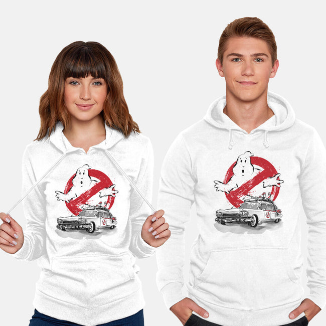 Ecto-1 Sumi-E-unisex pullover sweatshirt-DrMonekers