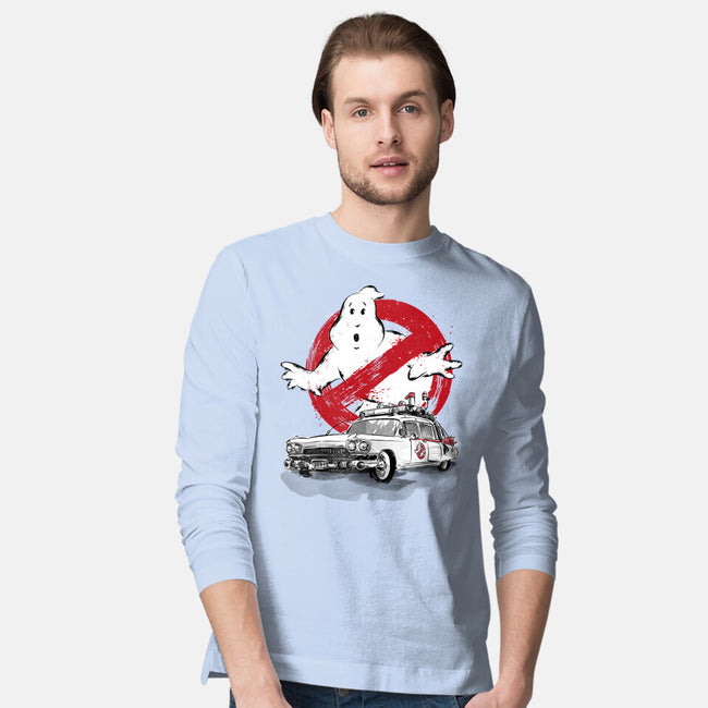 Ecto-1 Sumi-E-mens long sleeved tee-DrMonekers