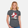Ecto-1 Sumi-E-womens fitted tee-DrMonekers