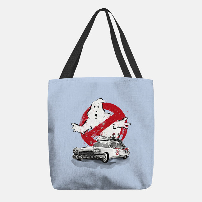 Ecto-1 Sumi-E-none basic tote-DrMonekers