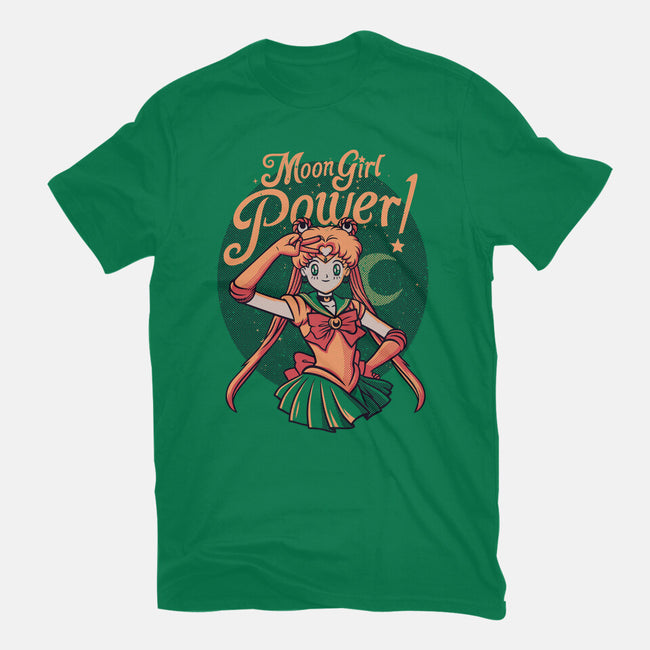 Moon Girl Power-womens fitted tee-tobefonseca