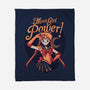 Moon Girl Power-none fleece blanket-tobefonseca