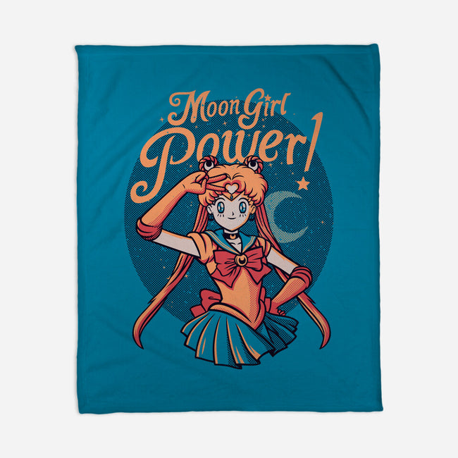 Moon Girl Power-none fleece blanket-tobefonseca