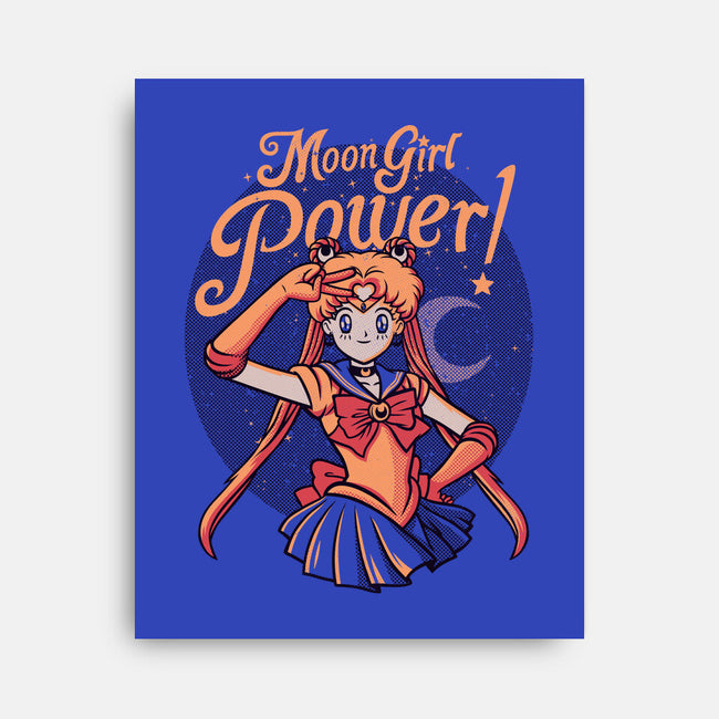 Moon Girl Power-none stretched canvas-tobefonseca