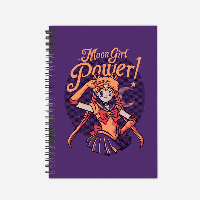 Moon Girl Power-none dot grid notebook-tobefonseca