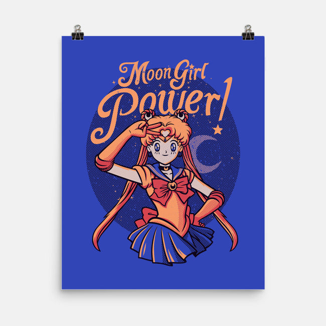 Moon Girl Power-none matte poster-tobefonseca