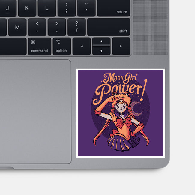 Moon Girl Power-none glossy sticker-tobefonseca