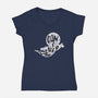 Don't Ghost Me-womens v-neck tee-SCelano Design