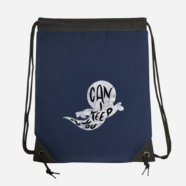 Don't Ghost Me-none drawstring bag-SCelano Design