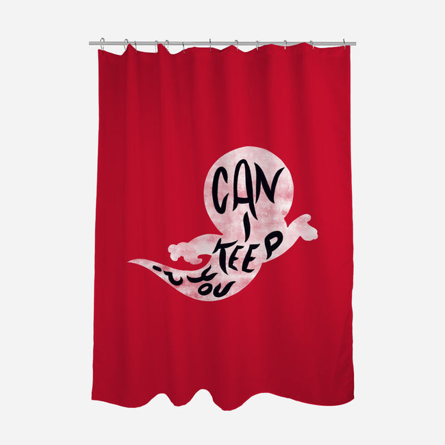 Don't Ghost Me-none polyester shower curtain-SCelano Design