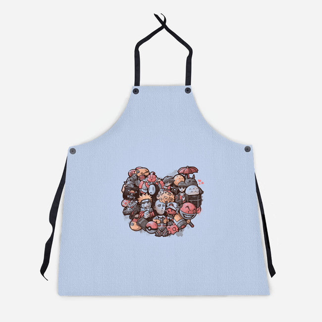 Anime Love-unisex kitchen apron-eduely