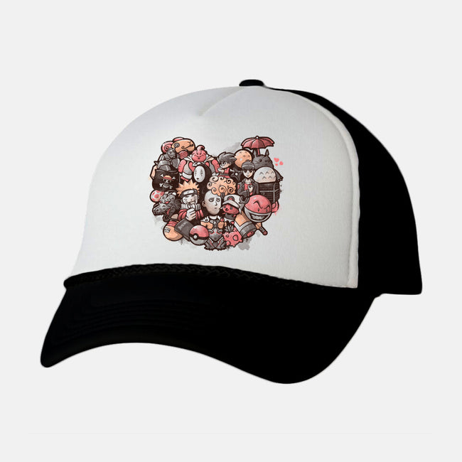 Anime Love-unisex trucker hat-eduely