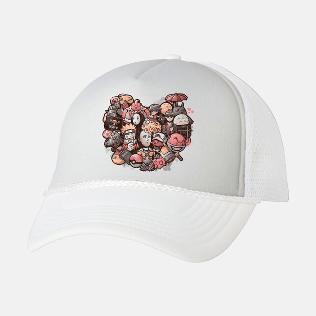 Anime Love-unisex trucker hat-eduely