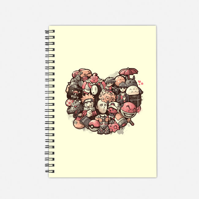 Anime Love-none dot grid notebook-eduely