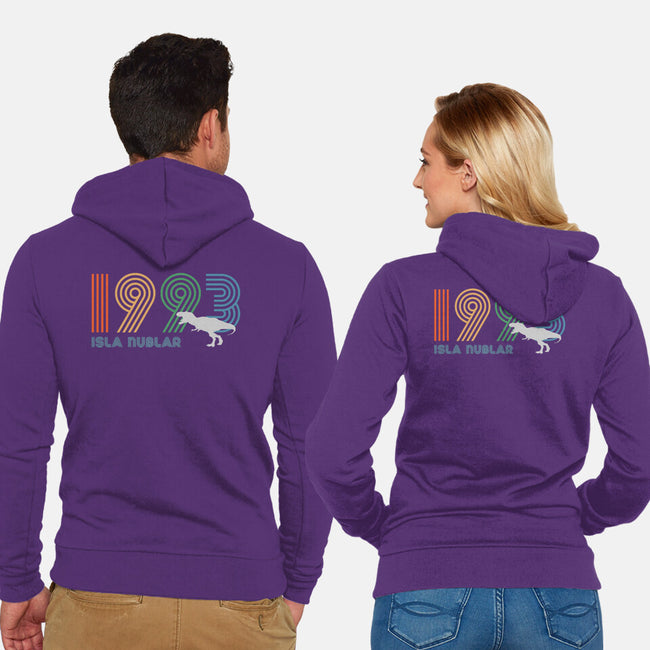 Isla Nublar 93-unisex zip-up sweatshirt-DrMonekers