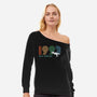 Isla Nublar 93-womens off shoulder sweatshirt-DrMonekers