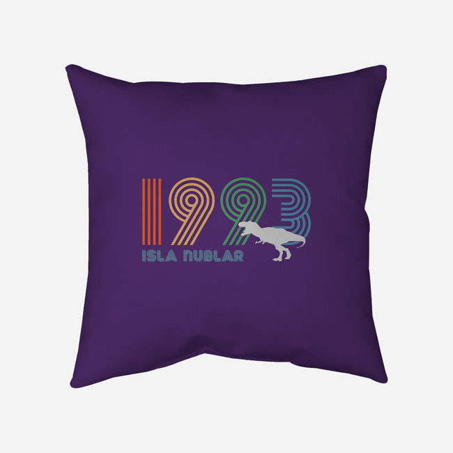 Isla Nublar 93-none removable cover throw pillow-DrMonekers