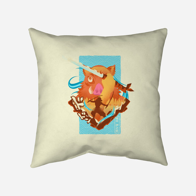 Boar Breathing-none non-removable cover w insert throw pillow-hypertwenty