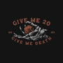 Give Me 20 or Give Me Death-none removable cover throw pillow-Azafran