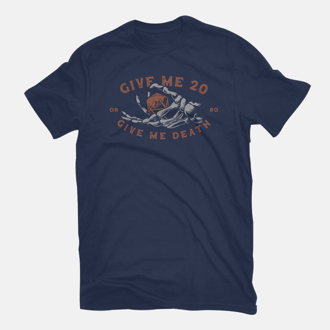 Give Me 20 or Give Me Death-womens basic tee-Azafran