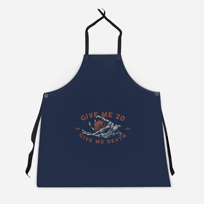 Give Me 20 or Give Me Death-unisex kitchen apron-Azafran