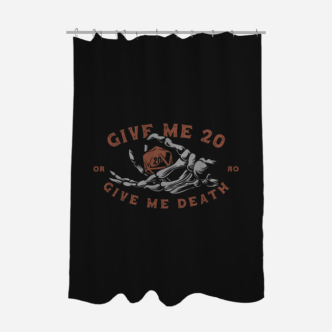 Give Me 20 or Give Me Death-none polyester shower curtain-Azafran